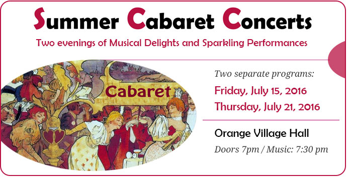 Summer Cabaret Concertw