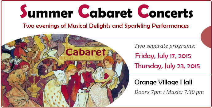 Summer Cabaret Concerts